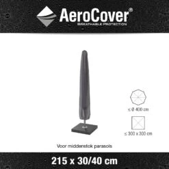 AeroCover Parasolhoes H 215 X 30/40 Cm -Exporteren Tuin Helper Winkel aerocover parasolhoes antraciet h215x30 40cm 1000x1000 621e0db9854e1 l