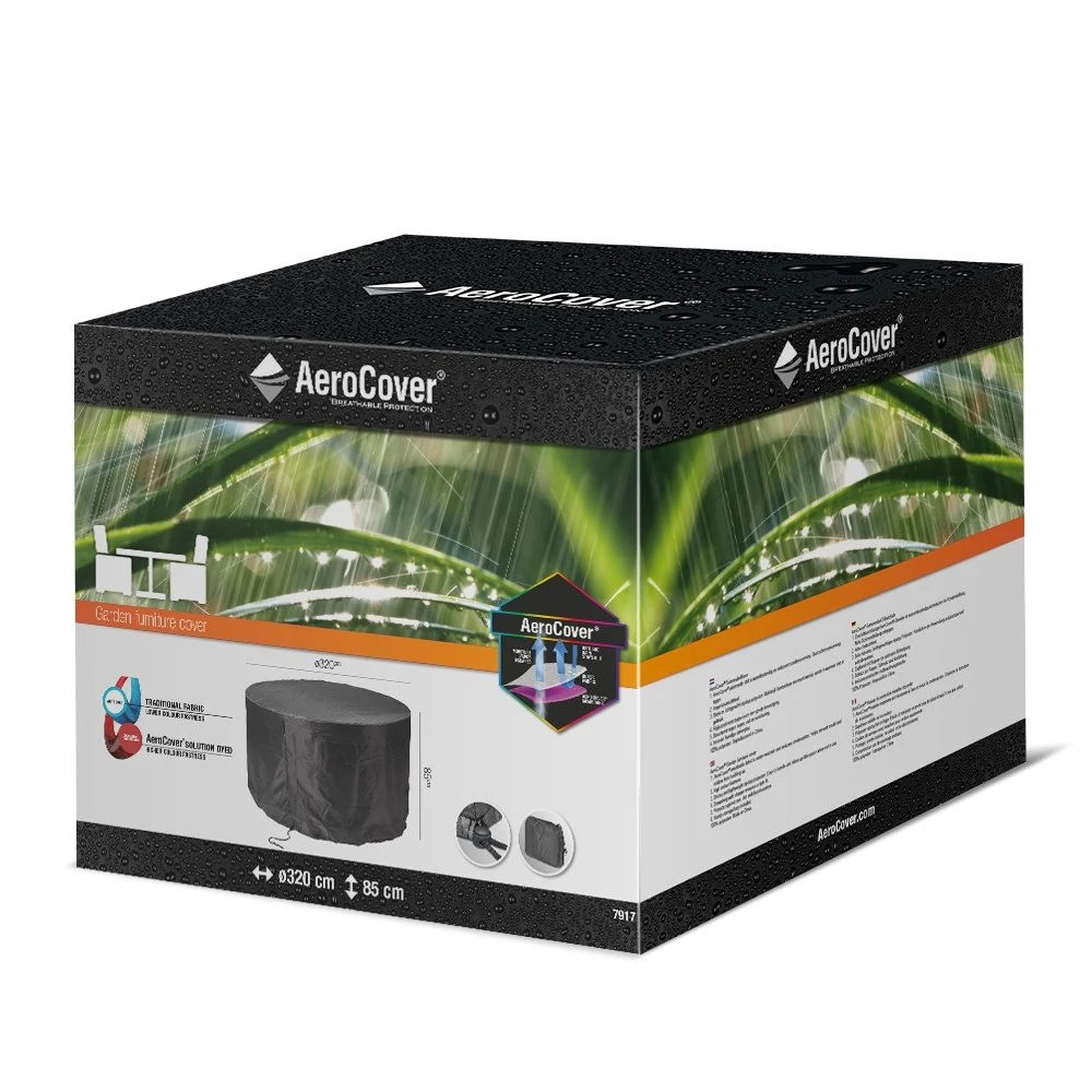 AeroCover Tuinsethoes Ø 320 X H 85 Cm 4 AeroCover Tuinsethoes Ø 320 X H 85 Cm - Afbeelding 2