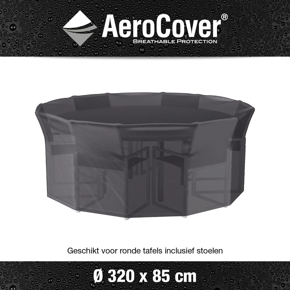 AeroCover Tuinsethoes Ø 320 X H 85 Cm 5 AeroCover Tuinsethoes Ø 320 X H 85 Cm - Afbeelding 3