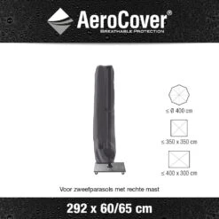 AeroCover Zweefparasolhoes H 292 X 60/65 Cm -Exporteren Tuin Helper Winkel aerocover zweefparasolhoes antraciet h292x60 65cm 1000x1000 621e0d6ea877b l