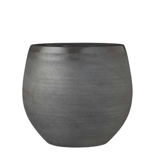 Douro Pot Rond D.grijs - H28xd33cm 3 Douro Pot Rond D.grijs - H28xd33cm