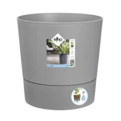 Elho Bloempot Greensense Aqua Care Rond 30cm Grijs