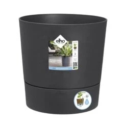 Elho Bloempot Greensense Aqua Care Rond 30cm Grijs