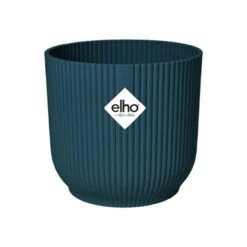 Elho Bloempot Vibes Fold Rond Wielen 35cm Blauw