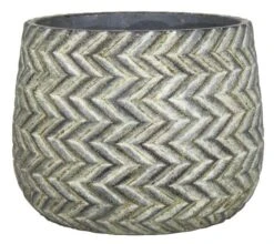 Floran Pot Chicago D22.5 H18cm Ind.zwart