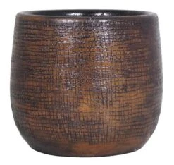Floran Pot Mira D29 H27cm Donkerbruin
