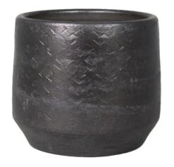 Floran Pot Noor D23/24 H22.5cm Industrieel Zwart