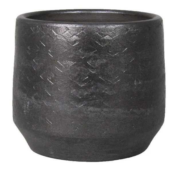 Floran Pot Noor D23/24 H22.5cm Industrieel Zwart 3 Floran Pot Noor D23/24 H22.5cm Industrieel Zwart