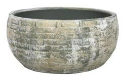 Floran Schaal Steef D29 H14cm Creme Groen