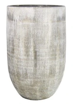 Floran Vaas Kiran D22 H40cm Creme Groen