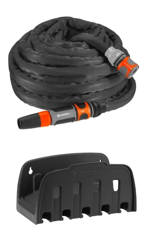 GARDENA Textielslang Liano 15m Set Met Muurhouder 3 GARDENA Textielslang Liano 15m Set Met Muurhouder