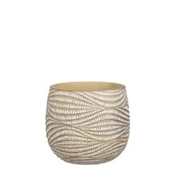 Hendrick Pot Rond Creme - H17xd19cm