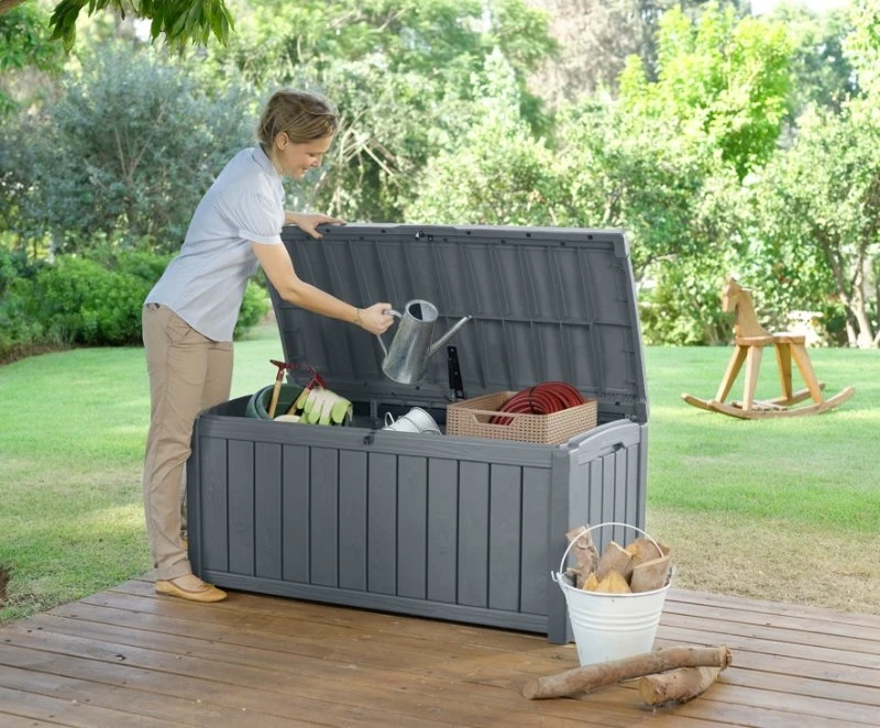 Keter Glenwood Opbergbox 390L Grafiet 7 Keter Glenwood Opbergbox 390L Grafiet - Afbeelding 5