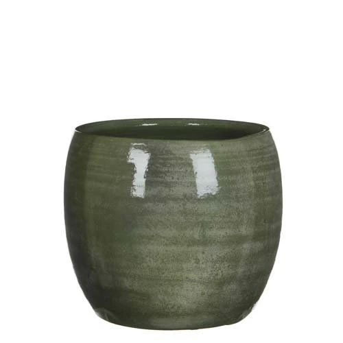 Lester Pot Rond Groen - H22xd24cm 3 Lester Pot Rond Groen - H22xd24cm