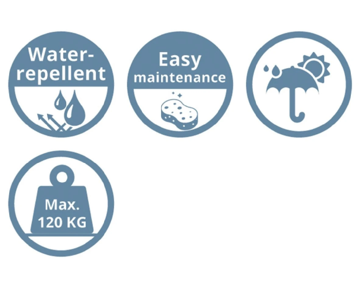 London Hang-ei Wicker Grijs - 129 X 105 X 186 Cm 6 London Hang-ei Wicker Grijs - 129 X 105 X 186 Cm - Afbeelding 4