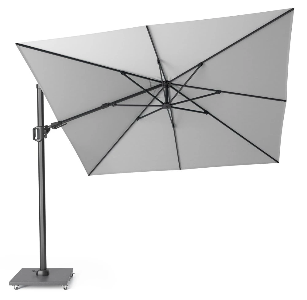 Platinum Zweefparasol Challenger T² 300 X 300 Cm Lichtgrijs 4 Platinum Zweefparasol Challenger T² 300 X 300 Cm Lichtgrijs - Afbeelding 2