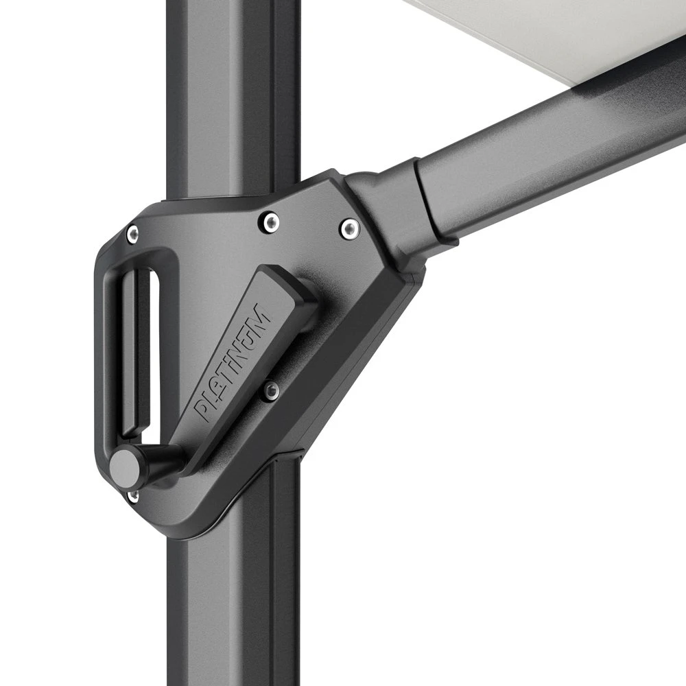 Platinum Zweefparasol Voyager T¹ Ø 300 Cm Taupe 5 Platinum Zweefparasol Voyager T¹ Ø 300 Cm Taupe - Afbeelding 3