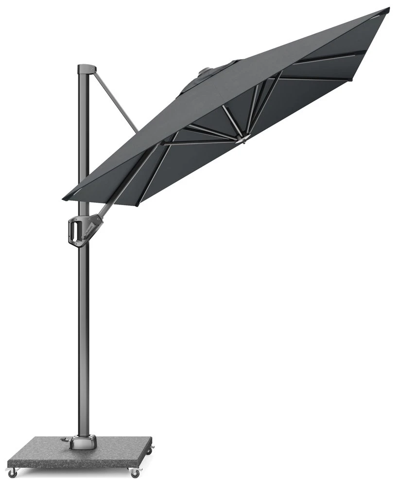 Platinum Zweefparasol Voyager T¹ 300 X 200 Cm Antraciet 4 Platinum Zweefparasol Voyager T¹ 300 X 200 Cm Antraciet - Afbeelding 2