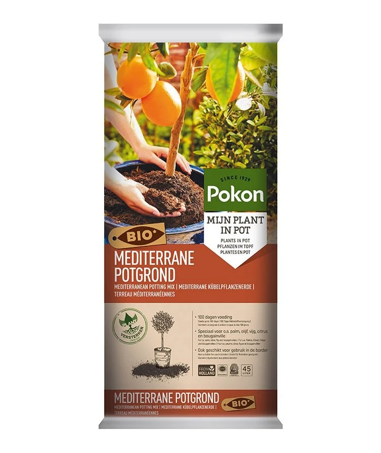 Pokon Bio Potgrond Mediterrane Planten 45L 3 Pokon Bio Potgrond Mediterrane Planten 45L