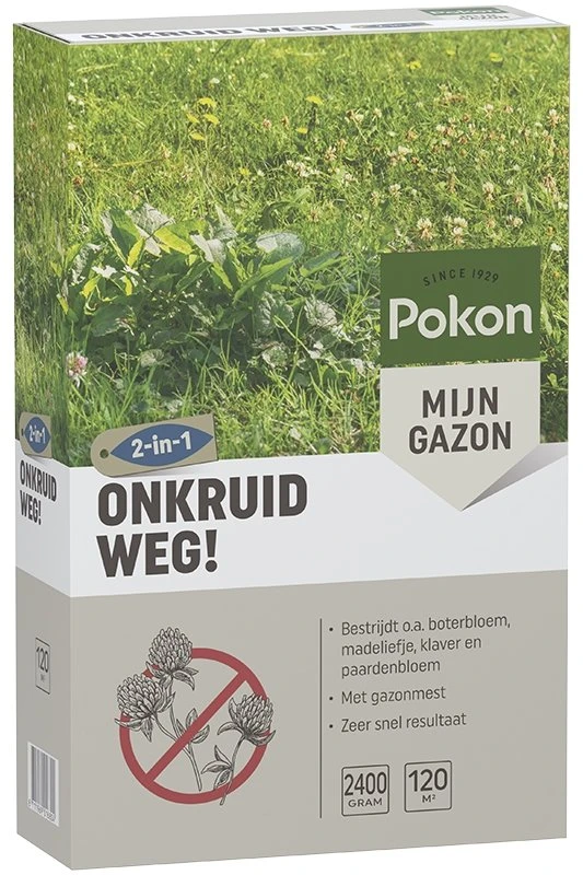 Pokon Onkruid Weg! 2,4kg Voor 120m² 3 Pokon Onkruid Weg! 2,4kg Voor 120m²