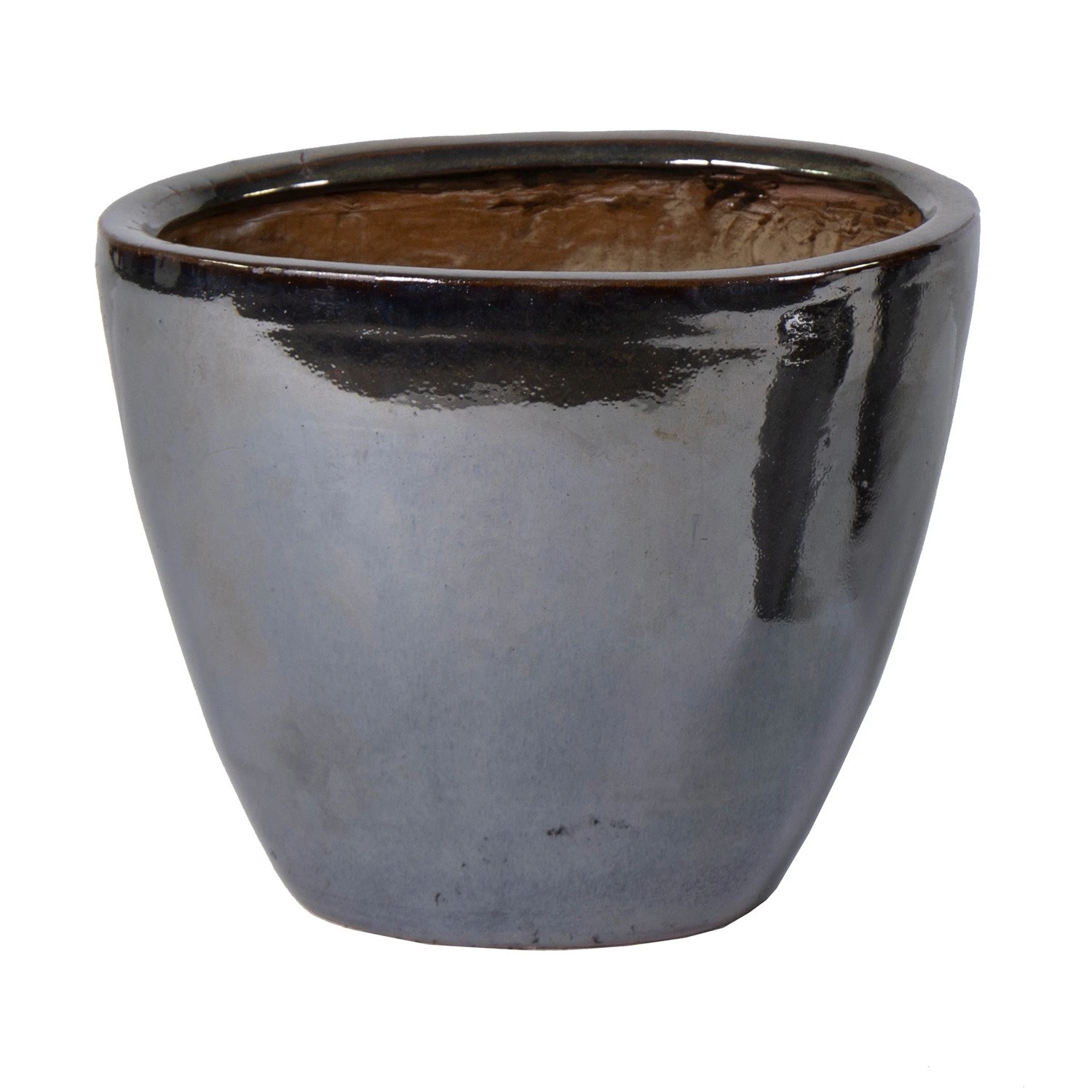 Pot Grace Oval High Bronze − B 37 X D 26 X H 31 Cm 3 Pot Grace Oval High Bronze − B 37 X D 26 X H 31 Cm