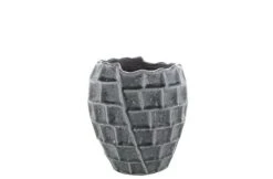 Pot Hoog Square Design Blauw D21 H23