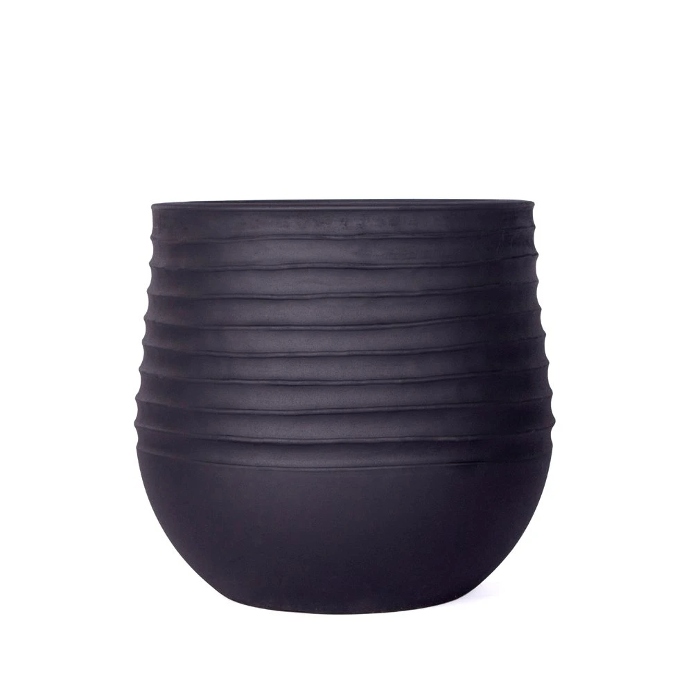 Pot Matt Black - D40x37cm 3 Pot Matt Black - D40x37cm