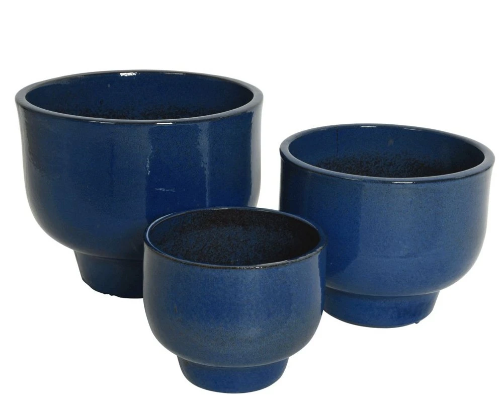 Pot Mila Blauw - Ø 32 X H 26 Cm 5 Pot Mila Blauw - Ø 32 X H 26 Cm - Afbeelding 3