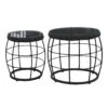 Royal Seasons COCOON Bijzettafel Zwart - Set Van 2 -Exporteren Tuin Helper Winkel royal seasons cocoon bijzettafel zwart set van 2 1500x1500 641b08ff0828e l