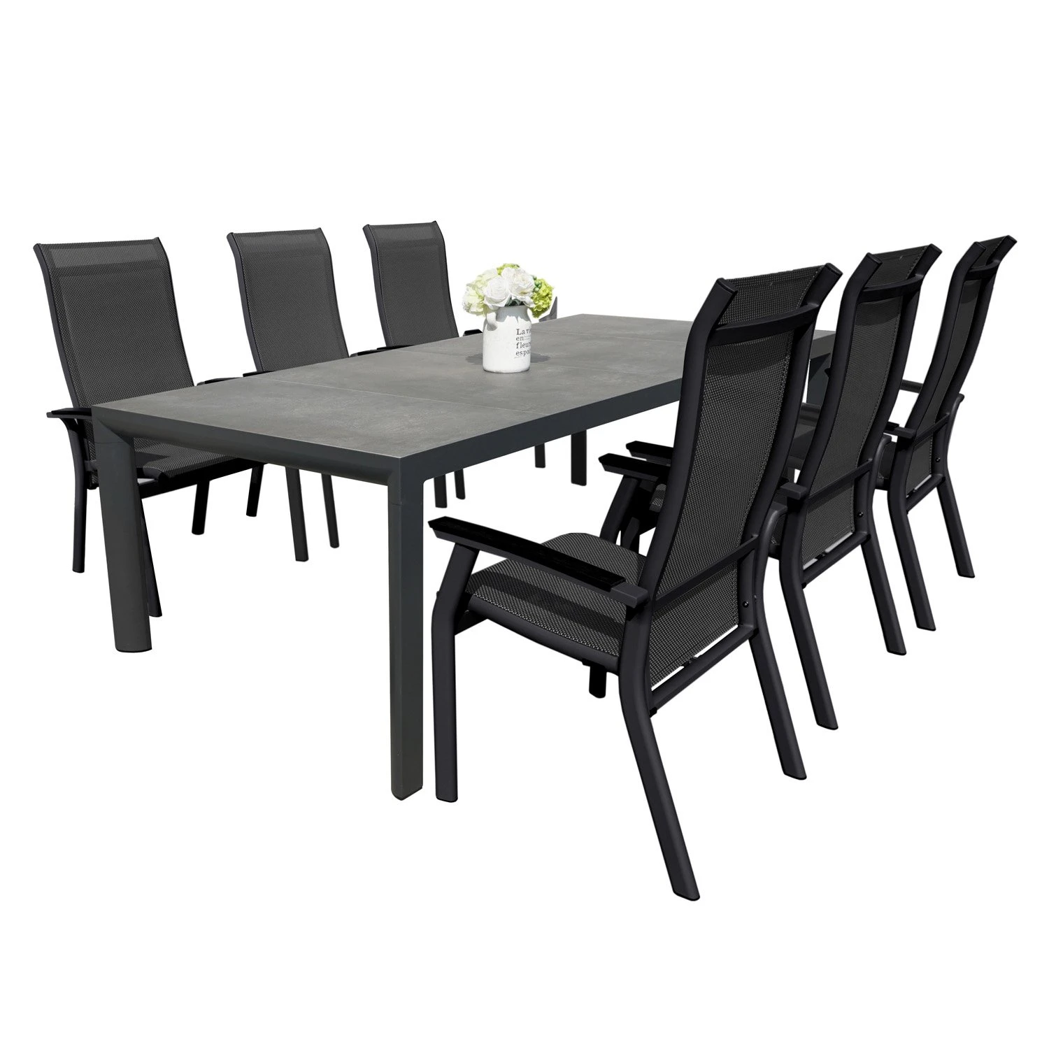 Royal Seasons PORTO Dining Set Met 6 Stoelen 3 Royal Seasons PORTO Dining Set Met 6 Stoelen