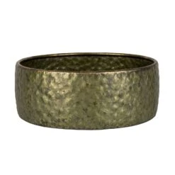 Schaal Metaal Antique Gold - Ø 30,5 X H 11,5 Cm