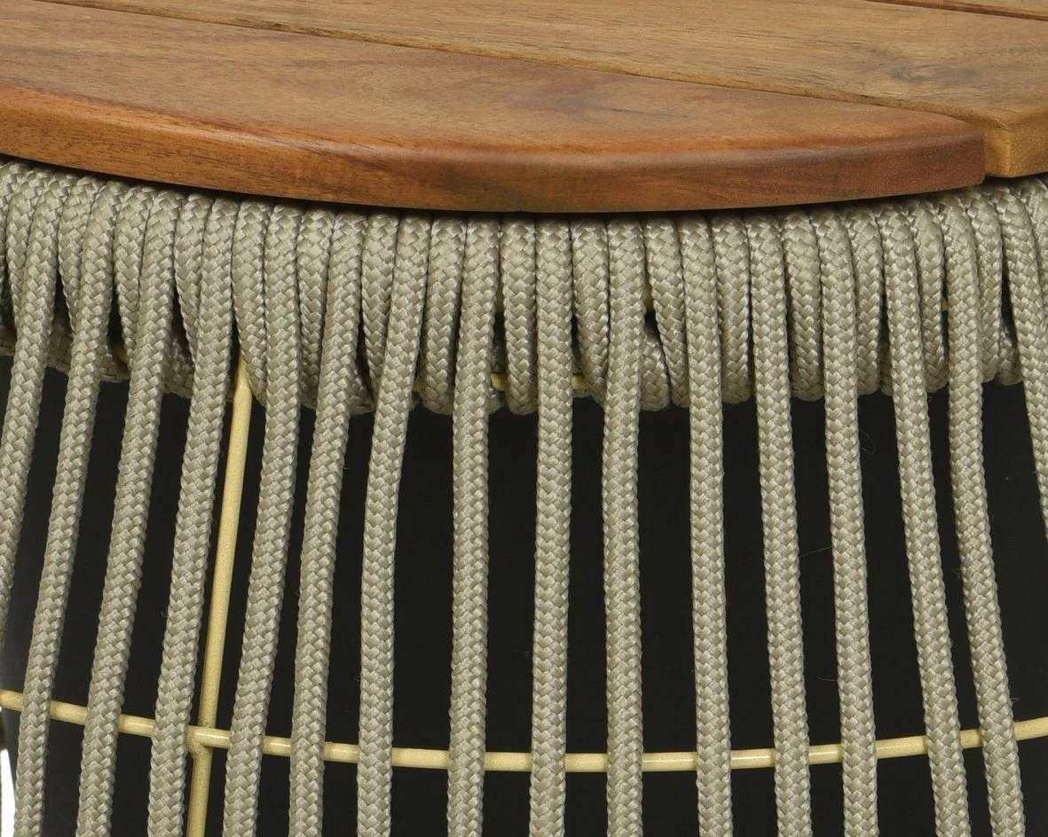 Seville Bijzet Tuintafel Beige - Ø 40 X H 49 Cm 4 Seville Bijzet Tuintafel Beige - Ø 40 X H 49 Cm - Afbeelding 2