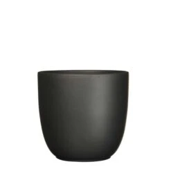 Tusca Pot Rond Zwart Mat - H25xd28cm